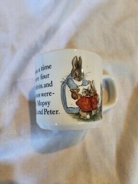 Wedgwood Peter Rabbit Child’s Mug Beatrix Potter England Nursery Cup